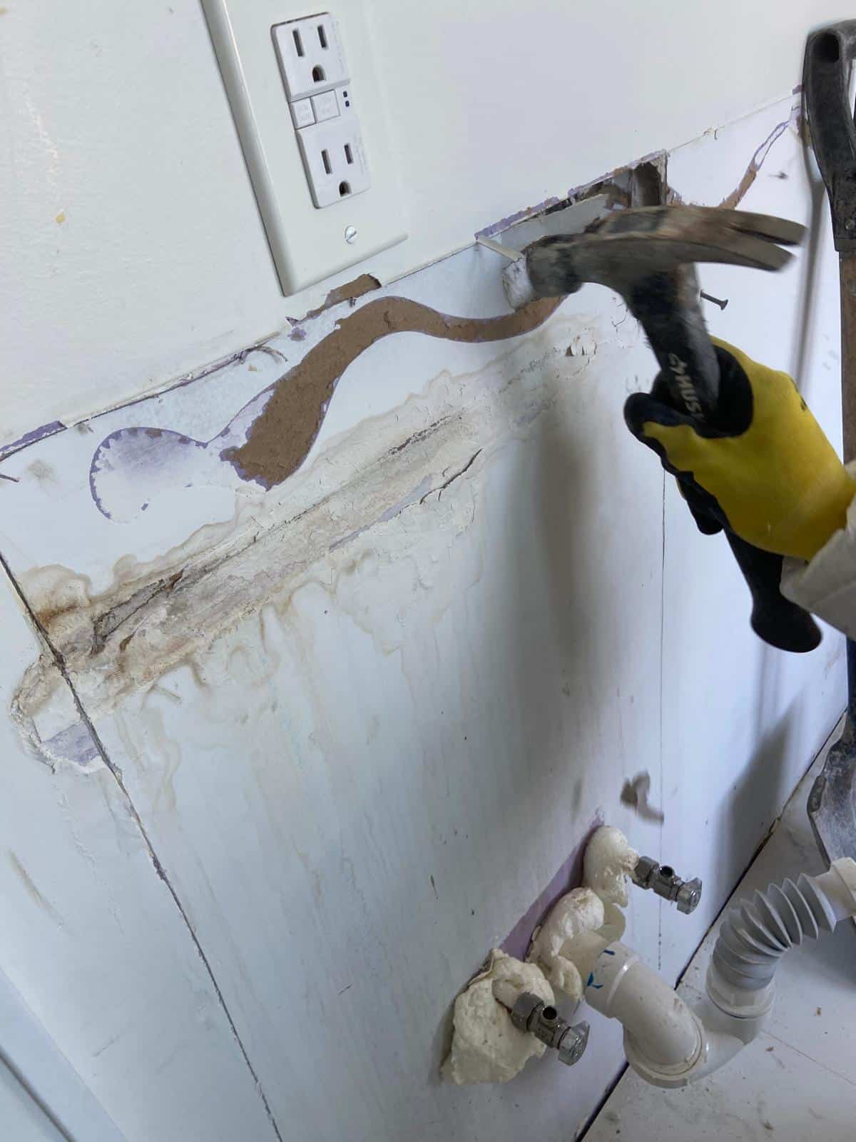 Plaster-and-lath wall assembly in a pre-war Brooklyn co-op conversion